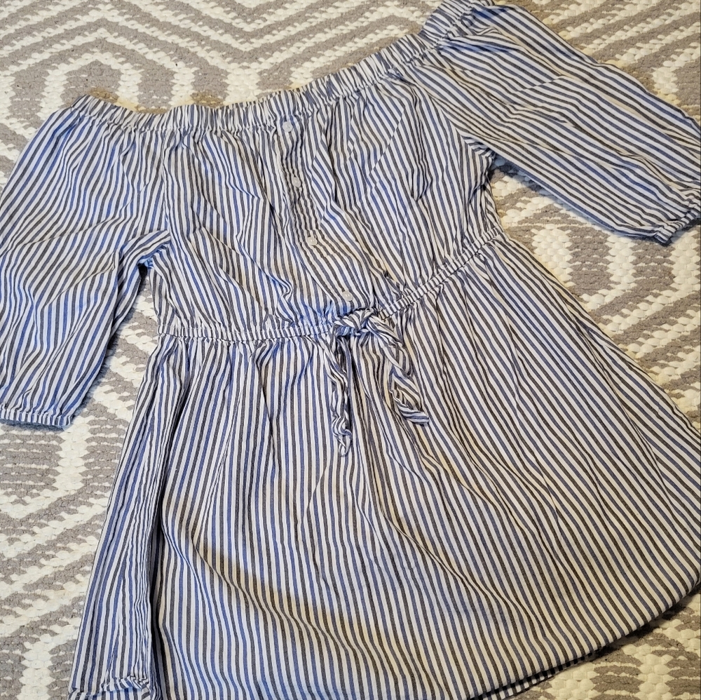 Hint of Blush Off-shoulder blouse